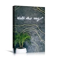 Canvas Wall Art Light Quotes Bedroom Industrial Inspirational Modern Art Multicolor Neon Photography Quotes Urban - 12x18 inches