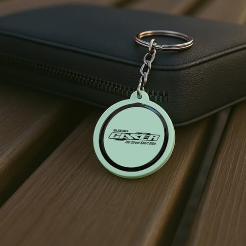 Image of Mi Glow Store Glow in Dark Keychain for Bike Men | Gift for Man | Bike Accessories | Charges in Light Glows in Dark | Key chain for Bike