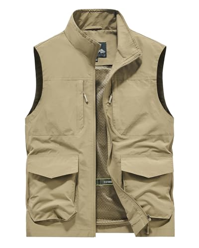 Gilet de pêche pour homme léger contre la chaleur en extérieur