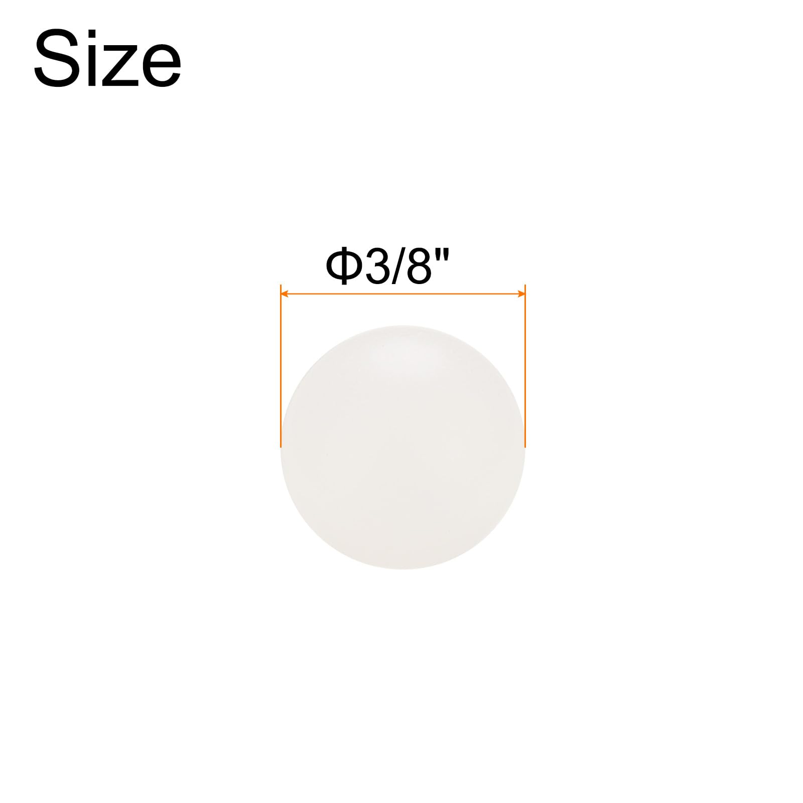 QUARKZMAN 50pz PP Plastica Cuscinetti Sferici 3/8" 9,525mm Solido Plastica Sfere G1 Precisione Mini Sfere