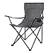 SPRINGOS Chaise de camping pliante avec porte-gobelet, chaise de pêche, chaise de pique-nique, chaise de plage, jardin (gris)
