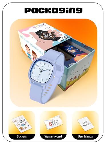 Image of SPIKY Analog Watch for Kids | Water Resistant & Lightweight | Durable & Soft Silicone Strap | Unisex Best Birthday Gift | Casual Analogue Wrist Watches for Boys & Girls | Age 2-14 yrs
