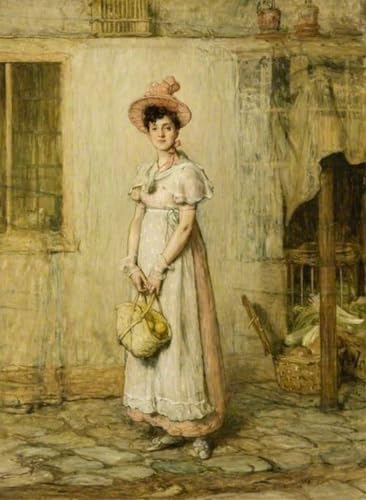 Cuadro la giovane casalinga de sir william quiller orchardson en lienzo decorativo 60x90cm