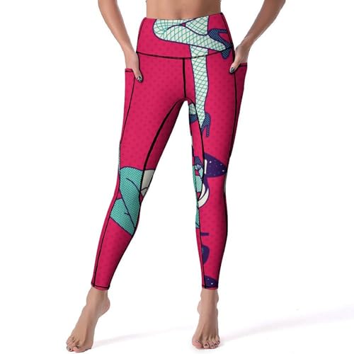 Pantalon de sport yoga anti-frottement et opaque pour gym