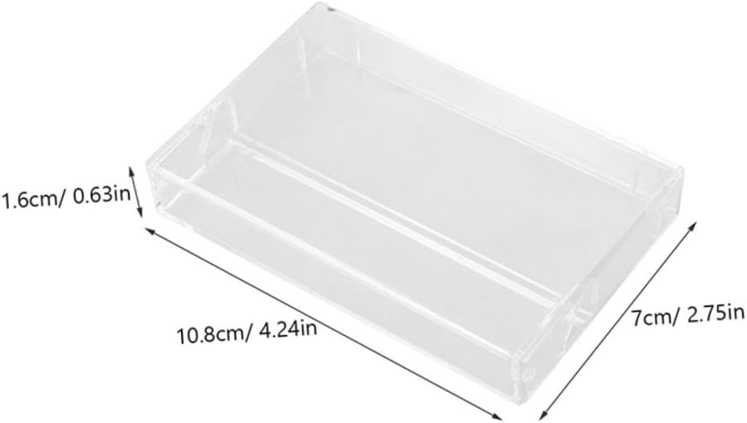 YARNOW Retro Cassette Music Tape Case Plastic Case for Cassette Multifunctional Storage