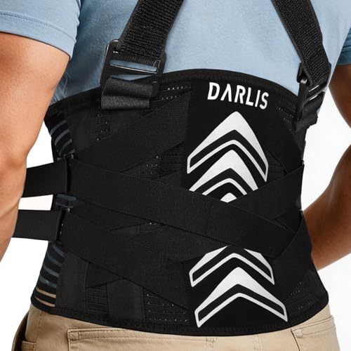 DARLIS Advanced X-Back Brace for Men & Women Lower Back Pain Relief, XL/2XL