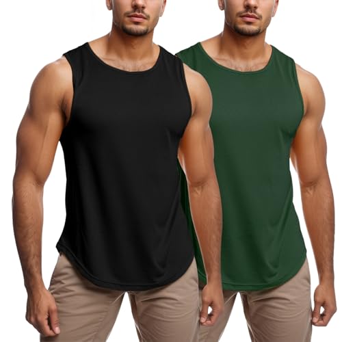 Neteson Camiseta de Tirantes Hombre Camisetas Sin Mangas Deportivo Verano Tank Top Basic Casual Fitness Masculina Entrenamiento T-Shirt
