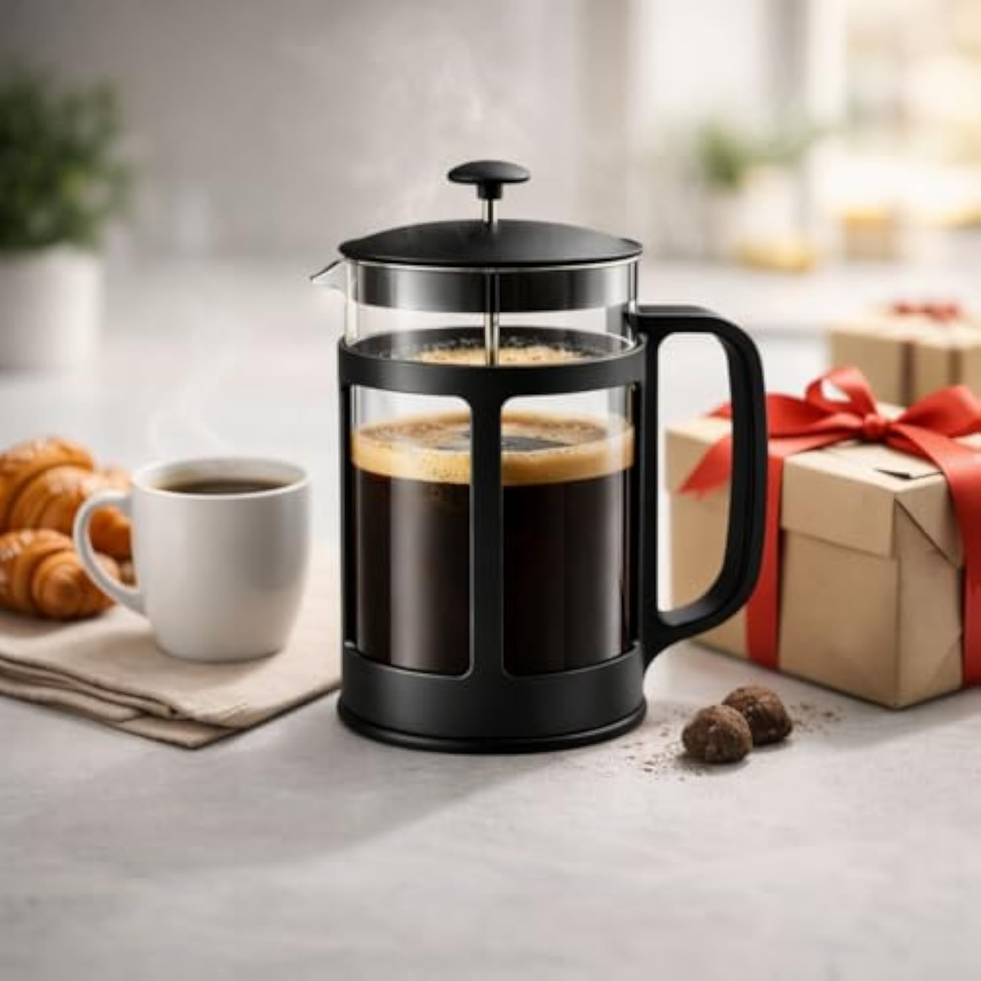 French Press Coffee Maker, 600 ml