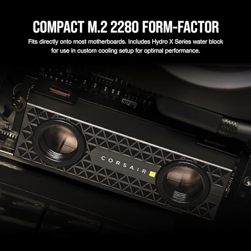 MP700 PRO Hydro X Series 4TB M.2 PCIe Gen5 x4 NVMe 2.0 SSD - M.2 2280 - Fino a 12.400MB/sec in Lettura Sequenziale - NAND TLC ad Alta Densità - Water Block Preinstallato - Nero - Hdd - Immagine 6