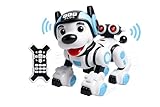 LANZADOR DE COHETES Y MODOS DE JUEGO INTERACTIVOS. Este perro juguete interactivo incluye un divertido lanzador de cohetes de espuma, seguro para niños, que activa su modo “defensa espacial”. Un robot mascota perro lleno de sorpresas, ideal para crear historias, aventuras y momentos de acción que estimulan la imaginación.