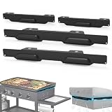 Black 22 inch Wind Guards for Blackstone Griddle, Magnetic Wind Screens, Blackstone Griddle Accessories, Fit with Side Shelf, Lid and Rear Grease Cup, Heat Shield for Side Table.