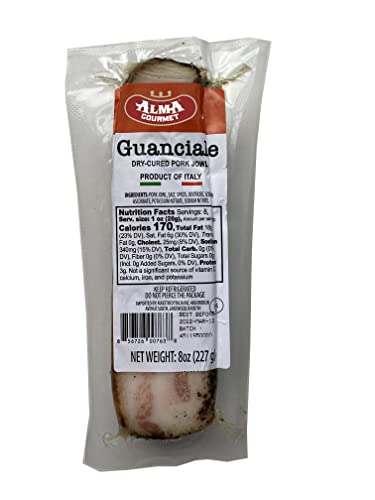 Alma Gourmet Italian Guanciale Imported | 8oz (230g) (Pack of 1)