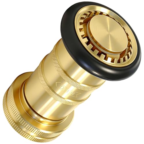 1-1/2" NST/NH Brass Fire Hose Spray Nozzle 85 gpm Fire Equipment Heavy Duty Industrial Jet Fog Nozzle