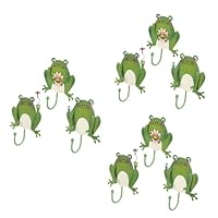 PRETYZOOM Frog Hook Wall Decoration Frog Towel Hooks Wall Mount Hook Hanger Frog Wall Sculpture Cartoon Wall Hooks Hanging Hook Key Storage Hook Sundries Hanger Small Wall Hooks Iron
