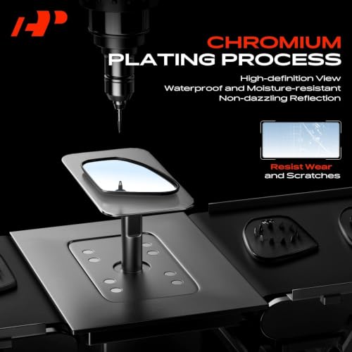 A-Premium Right Passenger Side Non-Heated Mirror Glass with Backing Plate Compatible with Honda CR-V CRV 2012-2016, HR-V HRV 2016-2018 - Exterior Side View Convex Mirror, Non-Heated by A-Premium - Used condition - Image 7