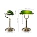 Newrays Green Glass Bankers Desk Lamp with Pull Chain Switch Plug in Fixture