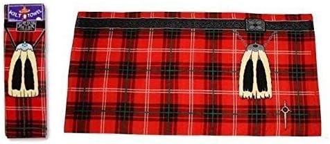 Instakilt Red Scottish Tartan Kilt Towel