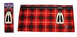 Instakilt Red Scottish Tartan Kilt Towel
