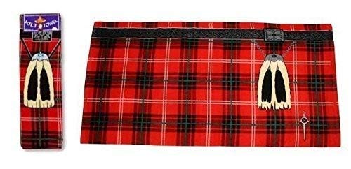 Instakilt Red Scottish Tartan Kilt Towel #TOP1
