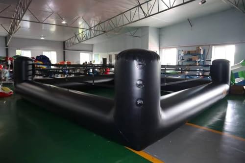 Outdoor Inflatable Game Interactive Inflatable Boxing Ring Arena Inflatable Wrestling Ring Games Joust Games Field for Kids and Adults (Black, 13.1x13.1ft)