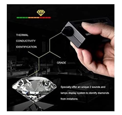 Jeweler Diamond Tester, Professional Diamond Gemstone Selector Portable Led Audio Diamond Tester With Diamond Selector Ii, Moissanite Tester, 2 Manuals, 2 Trays #TOP3