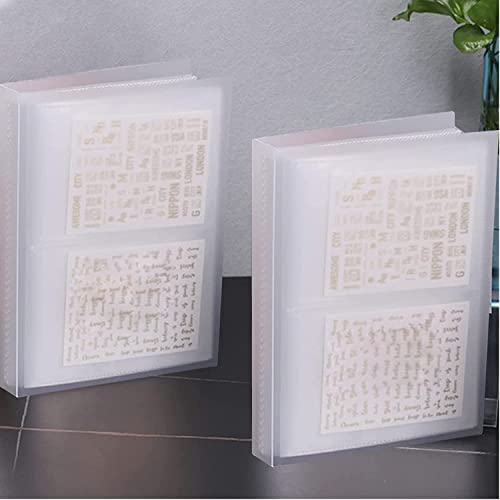 Nail Art Sticker Storage Book Collecting Album 2 Pack/160 Slots Empty Storage Holder Plastic Nail Stickers Holder For Diy Nail Art Decals Organizer #TOP25