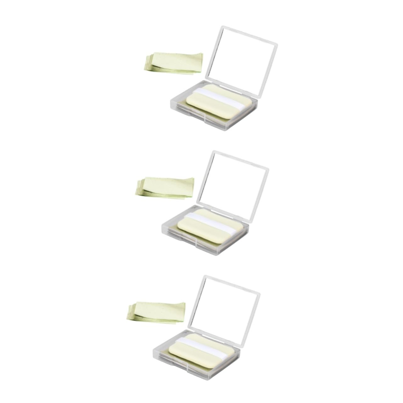 BIUDECO 3 Sets Facial Oil Control Paper Oil Blotting Sheets Face Cleaning Paper Tools Light Weight Portable