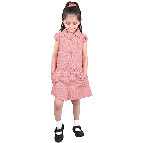 Vestidos de cuadros vichy pack de 2 para uniforme escolar de niña 3