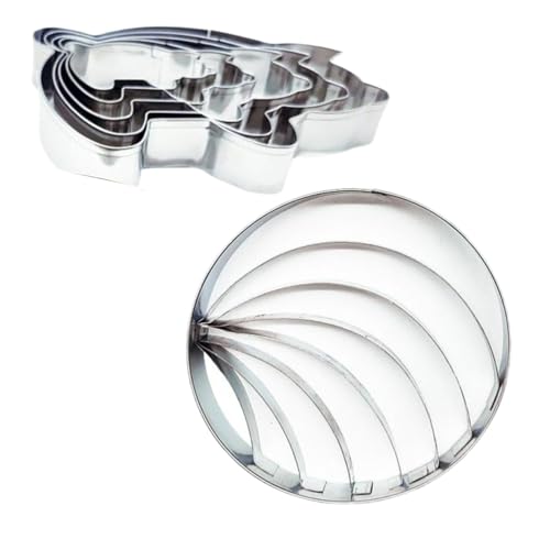 Cortadores de galletas de acero inoxidable | Lindo cortador de conchas de cerdo, cortadores de galletas de dos caras, fondant, galletas, moldes para hornear, pasteles, manualidades, pasteles