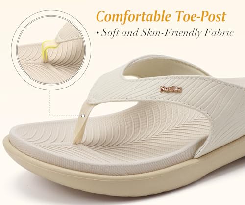 Image of KuaiLu Women's Orthotic Arch Support Flip Flop Sandals