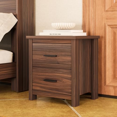 Image of Merax 4-Pcs Queen Size Bed Frame & Dresser & 2 Night Stand Bedroom Set