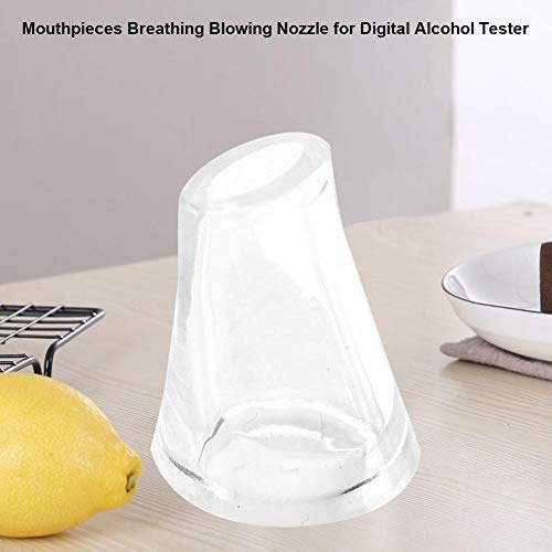 Mundstücke Für Rudita Alkoholtester, Akozon Auto Mundstücke Atemblasdüse Alkoholtester Mundstück Für Digitalen Alkoholtester(50 Stück/Beutel)