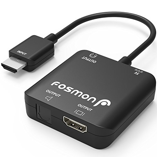 HDMI Audio Converter, Fosmon UHD 4K HDMI to HDMI + SPDIF Optical Toslink