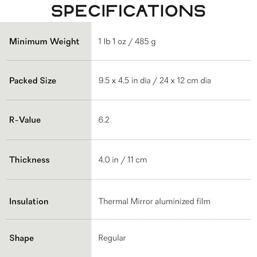 Image of NEMO Equipment Eclipse All-Season Lightweight Insulated Sleeping Pad - Birch Bud /Stormy Night - Regular (72 inchx20 inch)