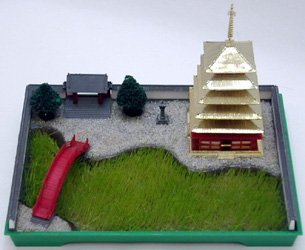 Maquette Stupa or Kawai 1/250, le cadeau idéal pour passionné du Japon traditionnel
