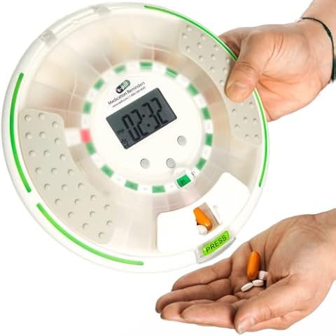 e-Pill Voice - Locked Automatic Pill Dispenser - Reminds with a Friendly Voice Cover