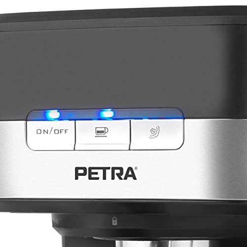 Petra PT4623VDEEU7 Pro Barista Kaffeemaschine- 1,5 Liter, siebträgermaschine, Espressomaschinen, Milchaufschäumer, Italienisch 15 Bar, Für 1 or 2 Tassen, Single/Double Shot, Cappuccino, 850W, BPA-Frei – Bild 6