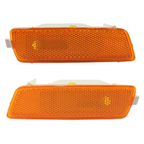 For 2005-2010 Volkswagen Jetta Pair Driver and Passenger Side Turn Signal/Side Marker Light Lens and Housing Only VW2530108 VW2531108 - Replaces 1K5 945 071 A 1K5 945 072 A ;for Sedan; Gen 5