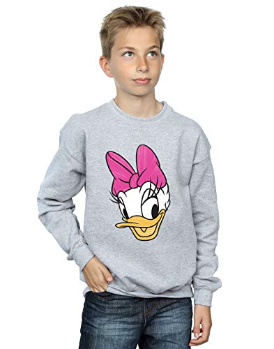Image of Disney Boys Daisy Duck Head Painted Sweatshirt Sport Grey 9-11 Years