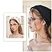 Xyulaan 2 Pcs Crochet Headbands for Women, Floral Bandana for Hair Scarf Headband, Black & White