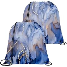 Art Marble Drawstring Backpack Your Waterproof Sports Storage Solution - Stylish Gymnastics Grip Bag for Men and Women21.2"17.3"