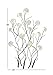 Deco 79 Metal Floral Wall Decor with Capiz Accents, 24