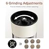 Electric Salt and Pepper Grinder Set, Stainless Steel Automatic Pepper Mill, Rechargeable with USB-C Charging Base, Gravity Activated One-Handed Operation, Dual LED Light, 2 Pack