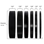 Fitvids 2-Inch Olympic Rubber Weight Plates Sets, Bumper Plates Set with Barbell for Strength Training, 180-390 Lbs Multiple Options - Image 3