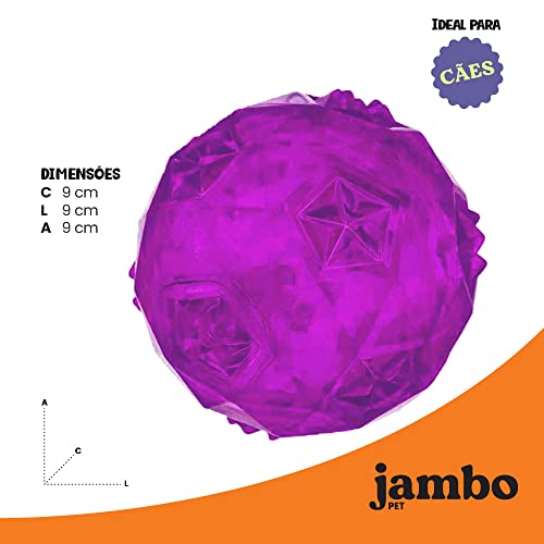 Bola Diamond Tpr Grande Rosa Jambo para Cães