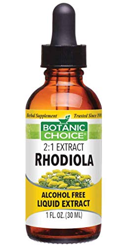 Botanic Choice Rhodiola Root Alcohol Free Liquid Extract, 1 Fluid Ounce