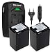 Produktbild CELLONIC 2X Akku für Canon XA10 HG10 HG20 HF10 HF100 HF200 FS10 Vixia HF G20 G25 G10 HF20 HF S100 S200 HF M40 Legria HF200 GX10 BP-808 BP-827 Ladegerät CG-800 KFZ Ladekabel Auto Ersatzakku Batterie