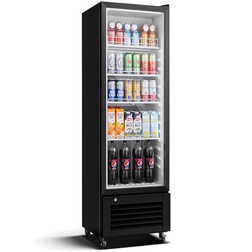 BODEGACOOLER Commercial Beverage Refrigerator, 264 cans & 120 Bottles Display Fridge, Soft LED Light & Automatic Defrost, Commercial Merchandiser Refrigerators,For Office,Home,Garage,Gym,Shop,Man cave
