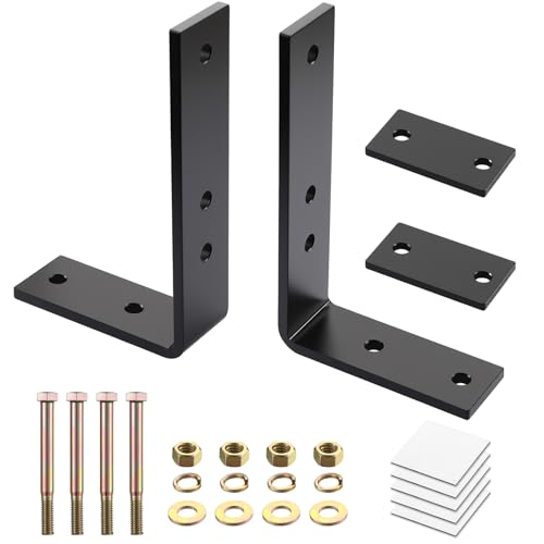 Yaocom 2 Pcs 91006 Light Bar Bracket Emergency Strobe Lights Mounting Brackets Kit for Single Row Bar Straight or Curved Universal Adjustable Bracket Mounts Kits L Shape for Offload Truck | Universal by Yaocom - Used condition - US$29.39