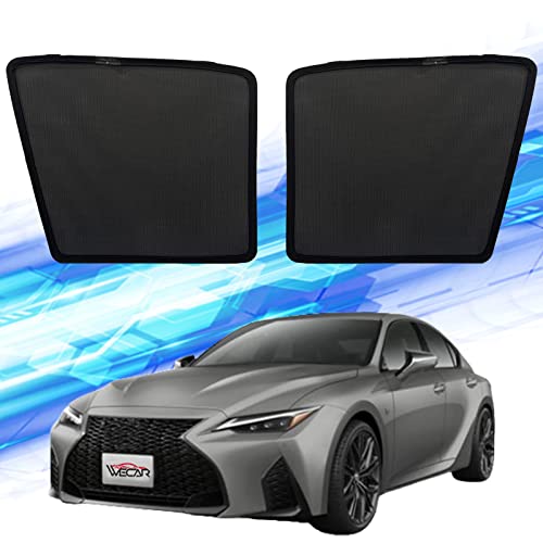 WeCar サンシェード レクサス IS IS350 IS300 IS300h 3代目(2013年5月〜現行) カーシェード メッシュカーテン フロント 車種専用設計 シェードカーテン マルチサンシェード インテリア 内装パーツ 取付簡単 マグネット式 遮